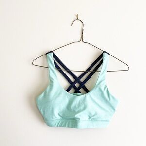 Mint Green Sports Bra strappy Straps size small